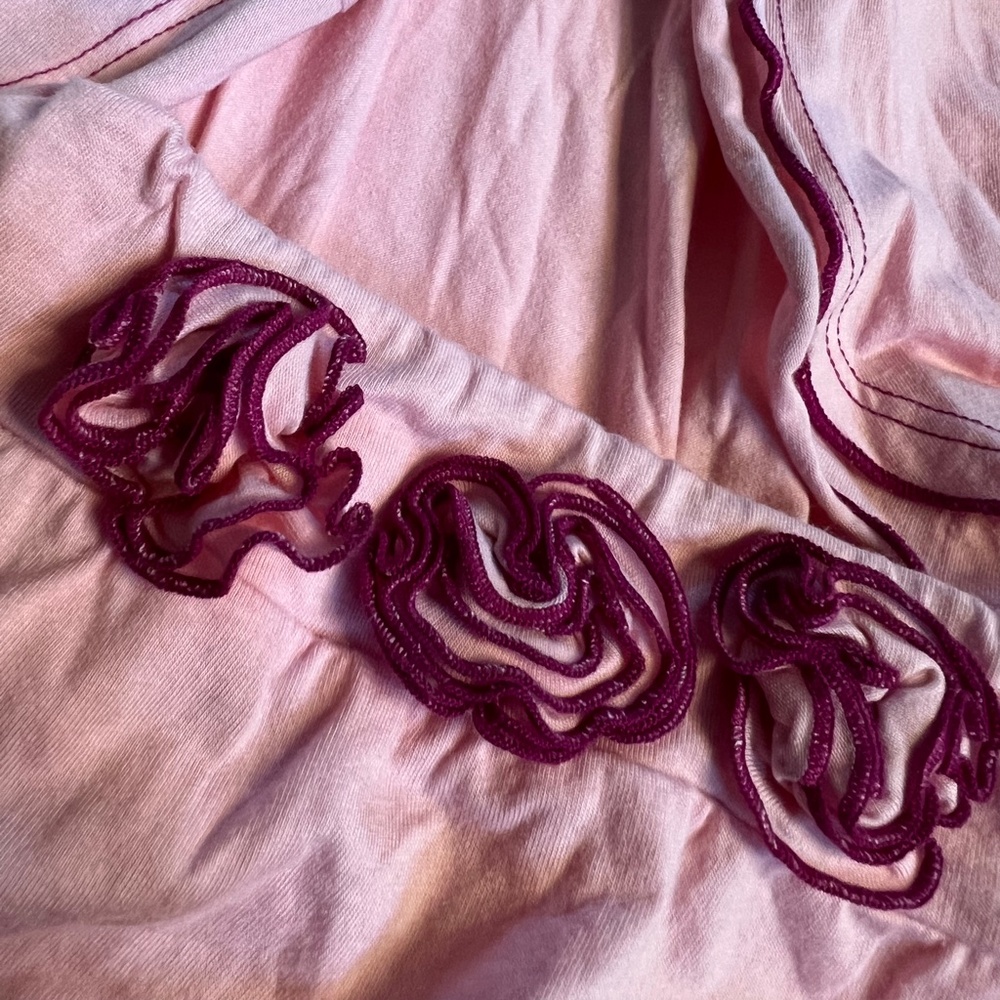 Like New {Luna Luna} Open-Back Pink Swing Top Rosette Bloomers Set | Baby 12-18 - Picture 10 of 15